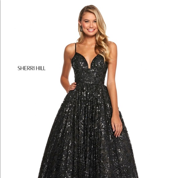 PROM DRESS SHERRIE HILL NEW - Picture 2 of 3